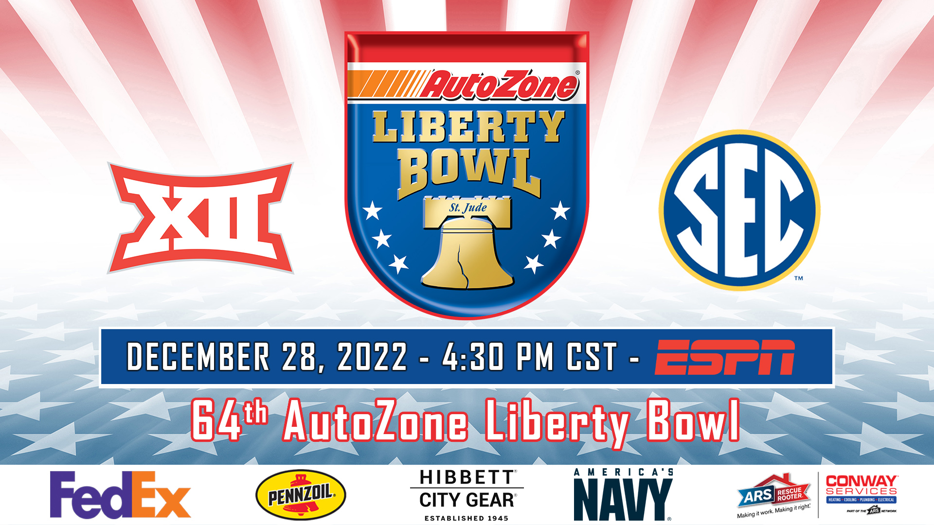 2022 Game Date AutoZone Liberty Bowl