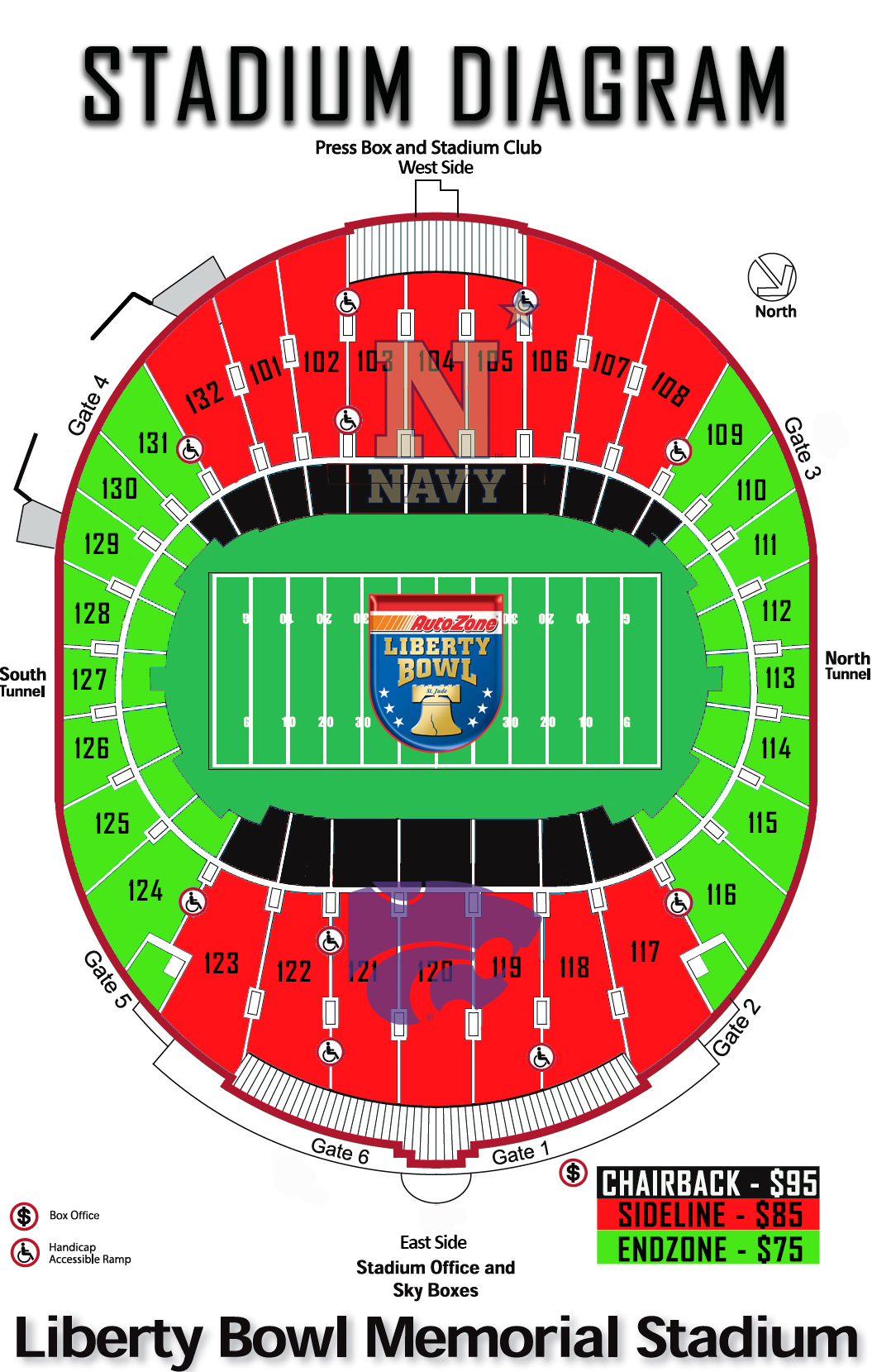 Memphis Tigers Football Seating Chart
